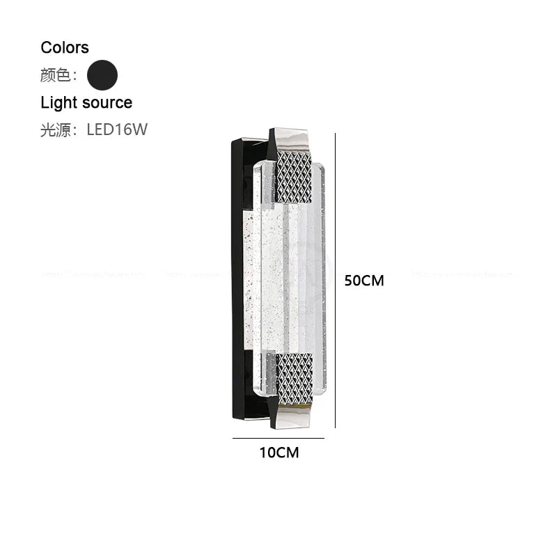 Sophisticated Dimmable LED Crystal Wall Lamp - Elevate Your Bedroom and Living Room Decor