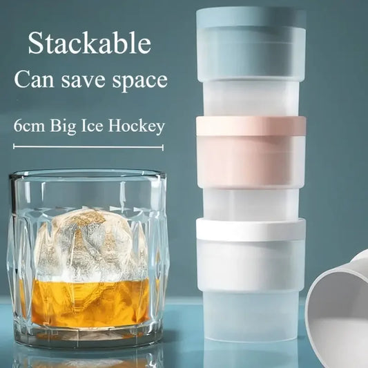 Silicone Ice Ball Mold Reusable Round Ice Maker for Whiskey and Cocktails