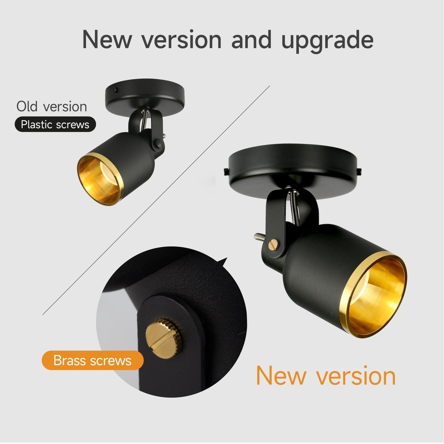 Emily's Nordic LED Ceiling Spotlight - Adjustable 60° Surface Mounted Light
