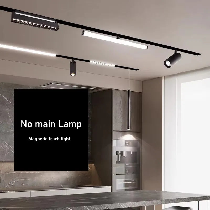 LED Magnetic Folding Spotlight Track Light Industrial Fashion Decor Lamp No Main Light Modern Design Popular Cool Lighting 6/12W