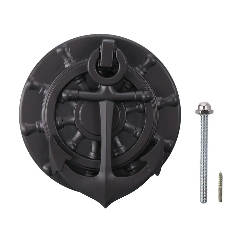 Decorative Zinc Alloy Door Knocker DIY Black Anchor Design Simple Style for Door