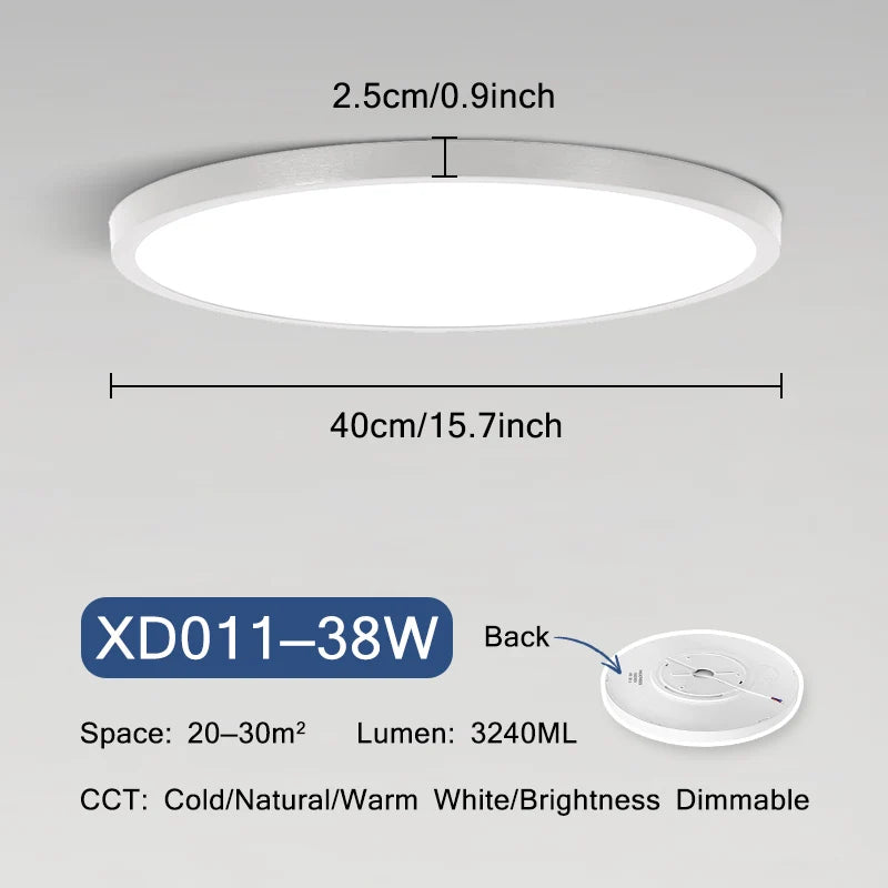 Sky Smart Lamps Led Ceiling Light Fixture - Moon Lights with APP Remote Control - Ideal for Living Room and Bedroom Decor - 18W and 42W Options