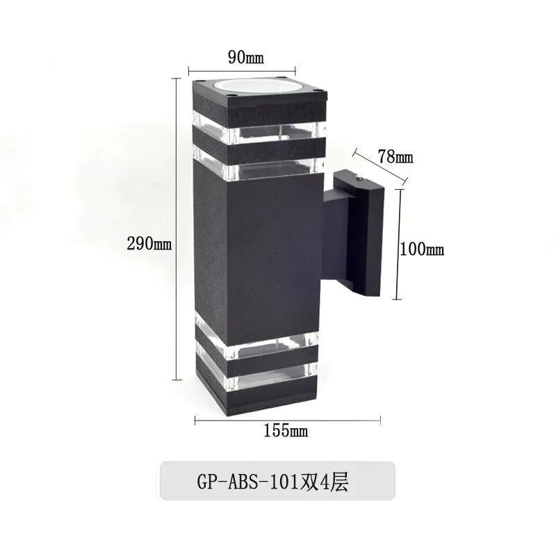 Versatile Outdoor Al Waterproof Wall Lamp - Illuminate Your Garden, Courtyard, and More with 6W LED Night Light