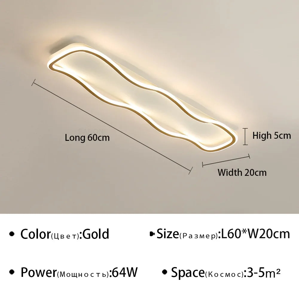 Modern LED Aisle Ceiling Light - Ideal for Corridor, Living Room, Dining Room, and Bedroom - Ceiling Chandelier for Home Decoration - Premium Lighting Fixture