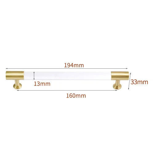 Transparent Acrylic Furniture Handles – Brass Cabinet Pulls and Wardrobe Knobs