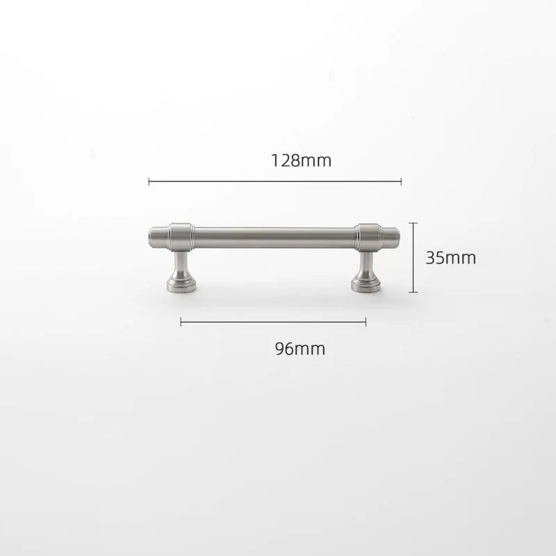 Brushed Nickel Brass Furniture Handles – Matte Silver Cabinet Pulls and Drawer Bars