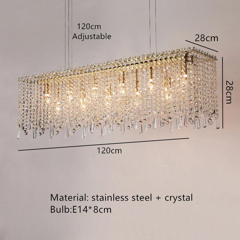 Chic Light Luxury Living Room Chandelier - Ideal for Creating Atmosphere in Lobbies, Showrooms, Bedrooms, and Dining Rooms