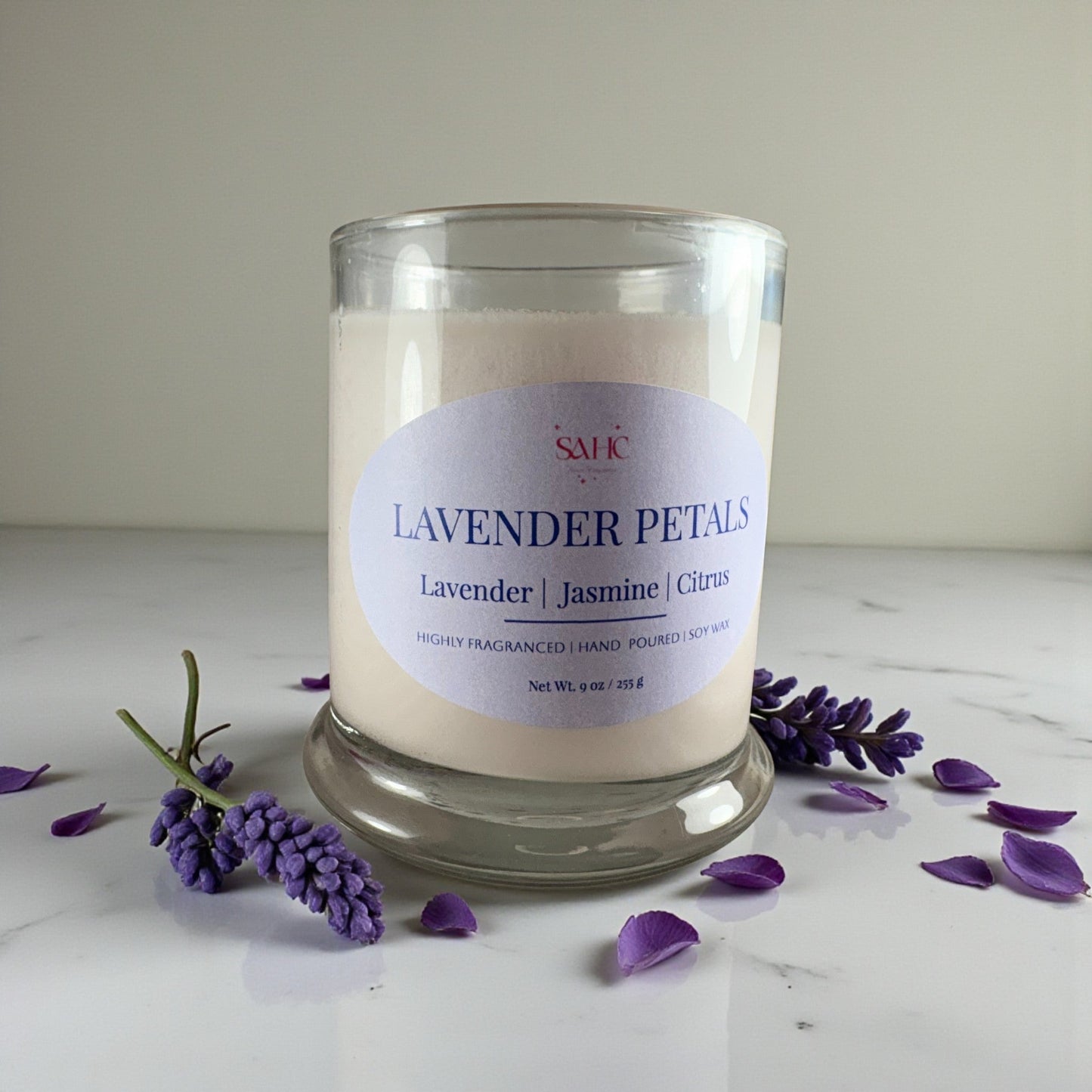 Lavender Petals Scented Candle