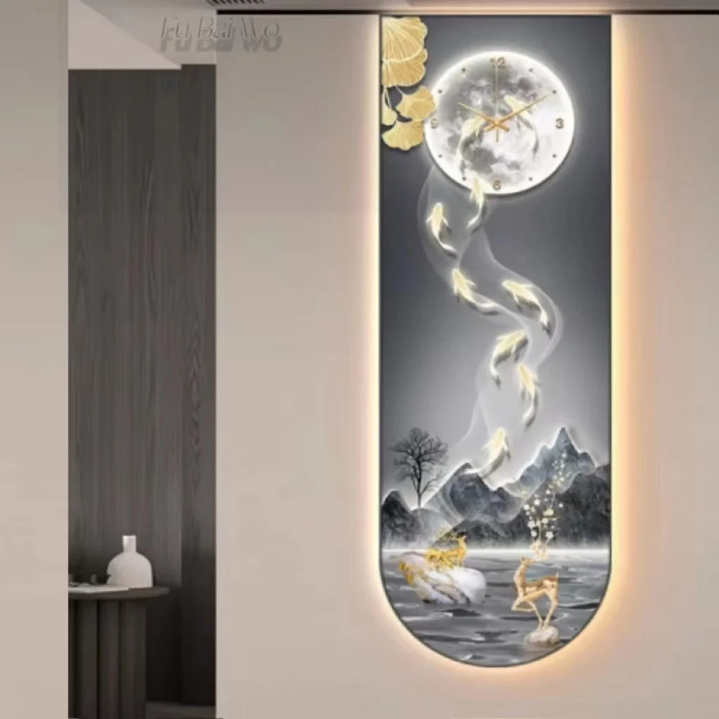 Dlight Decor Luminous Wall Clock with Elegant Glow