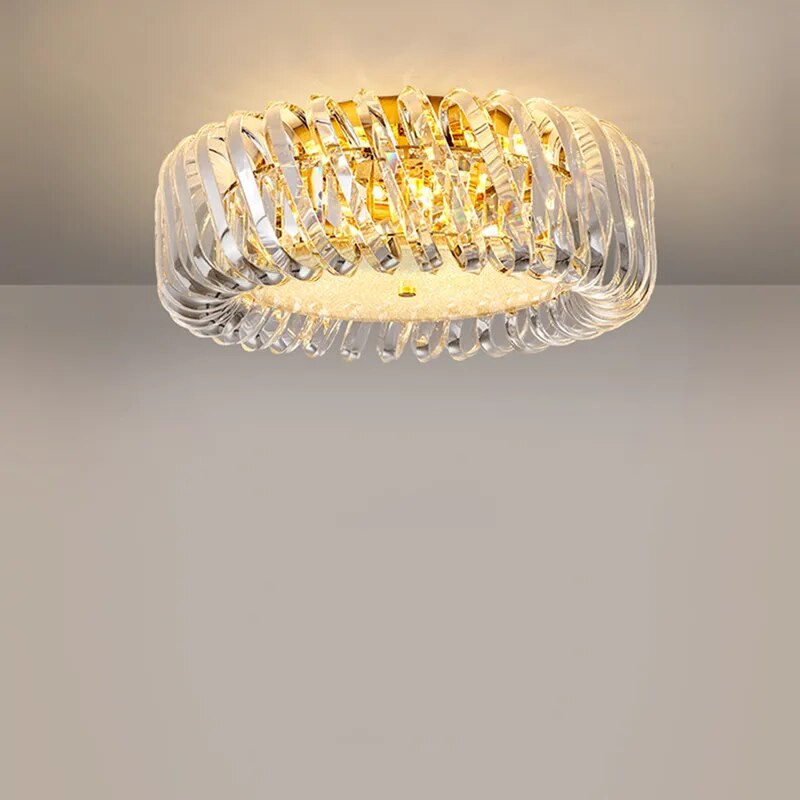 Olivia's Art Deco Crystal Glass LED Chandelier