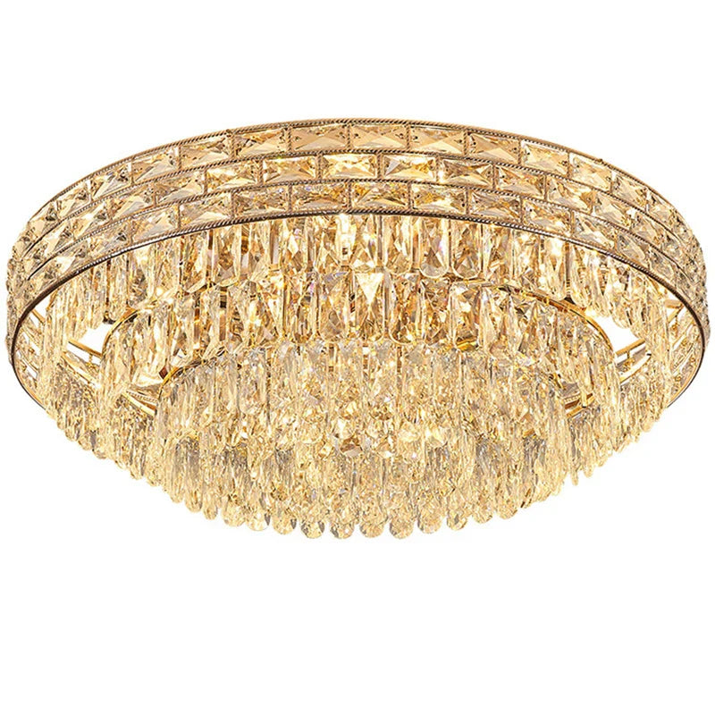 New Modern Crystal Ceiling Lamp - Light Luxury Design for Living, Dining, and Bedroom Spaces