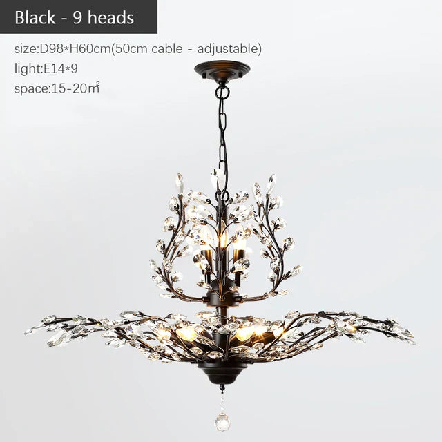 Modern Crystal Chandelier - Perfect for Living Rooms, Dining Areas, and Bedrooms