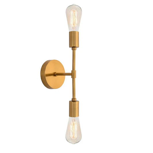 Double Head Wall Lamp - American Industrial Style for Aisle, Bedroom, and Bathroom Mirror Front Decor