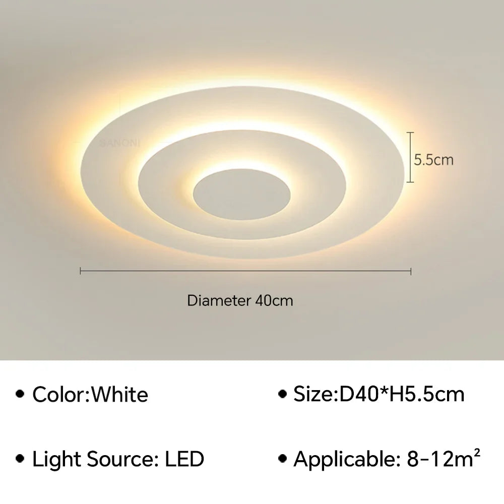 Nordic LED Corrugated Ceiling Lamp - Perfect for Living, Dining Room, Bedroom, Children's Study Room, and Aisle - Stylish Lighting Fixture Lustre for Home Decor