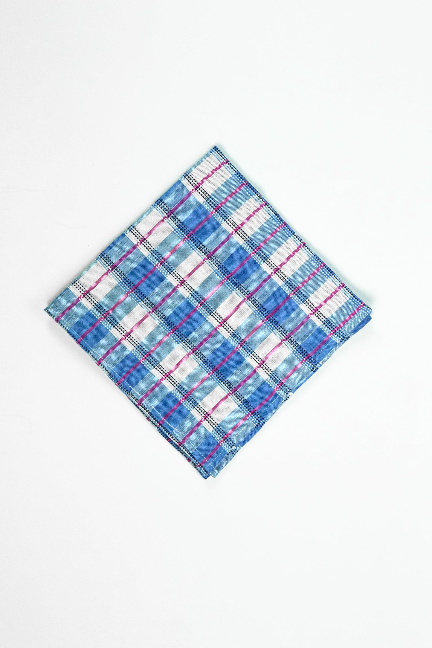 San Andres Gingham Blue & White Napkins