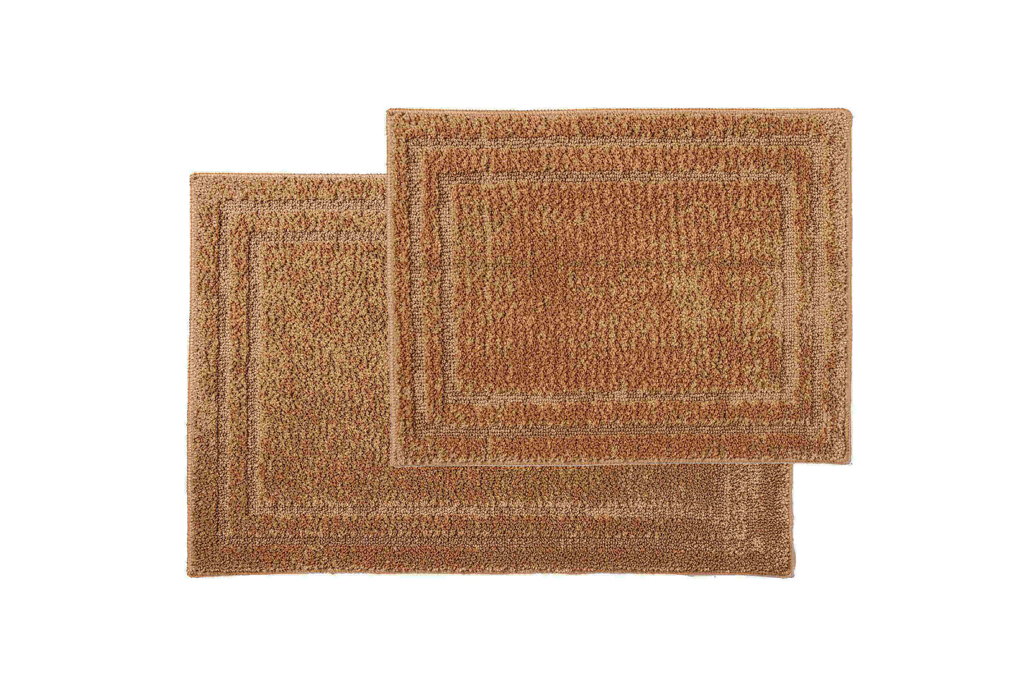 Bibb Home 2 Piece Microfiber Shag Bath Mat Set.