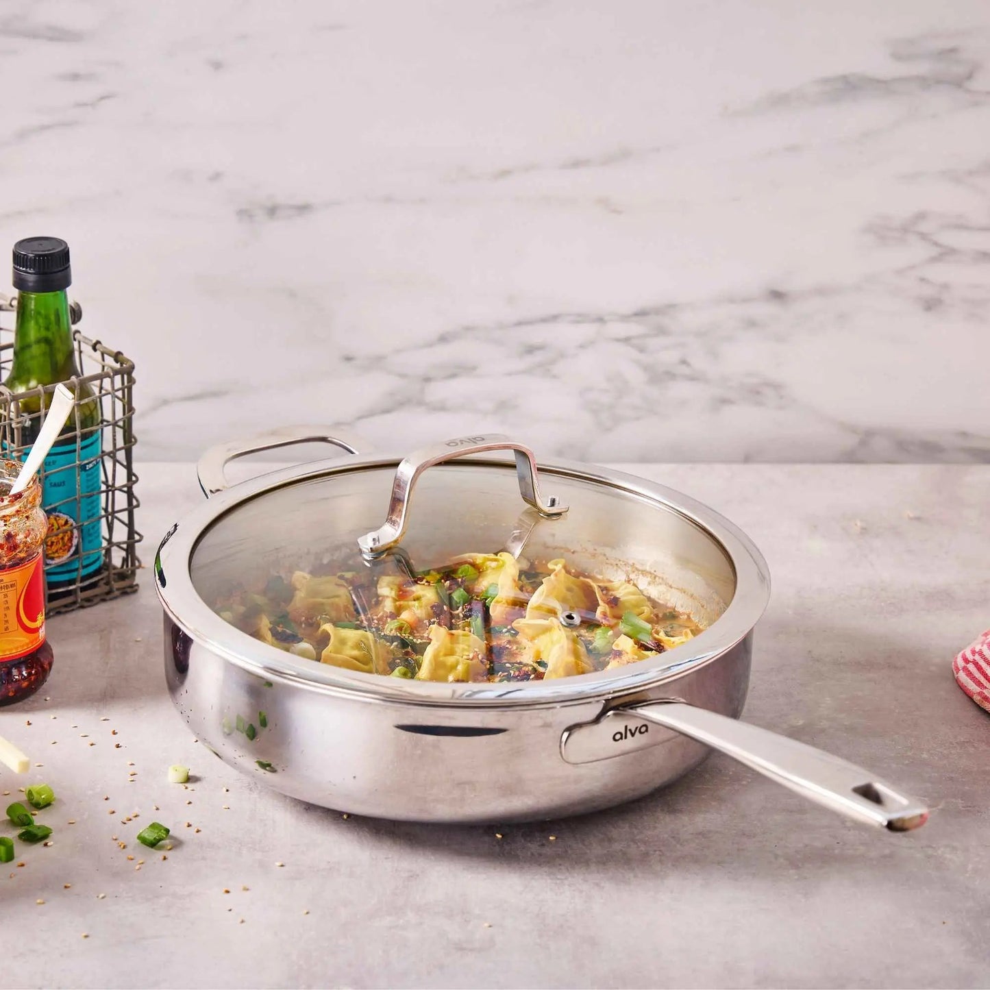 Sauté Pan with Lid — 4-QT.