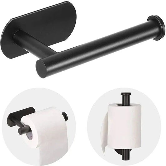 Stainless Steel Wall Mount Paper Holder & Storage Hook