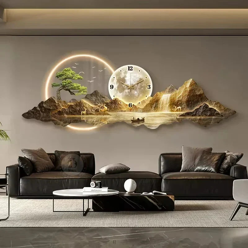 Dlight Decor Nordic Silent LED Wall Clock Light