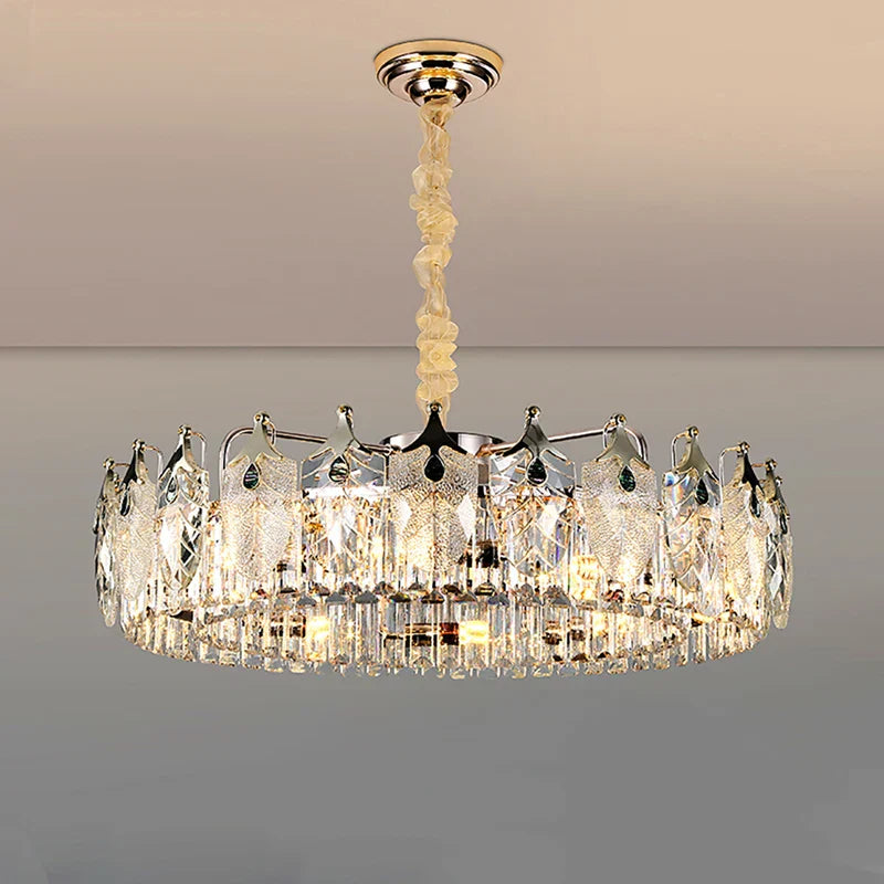 New Crystal Glass Chandelier - Luxury Modern Home Decor Lighting Fixture for Living Rooms and Bedrooms