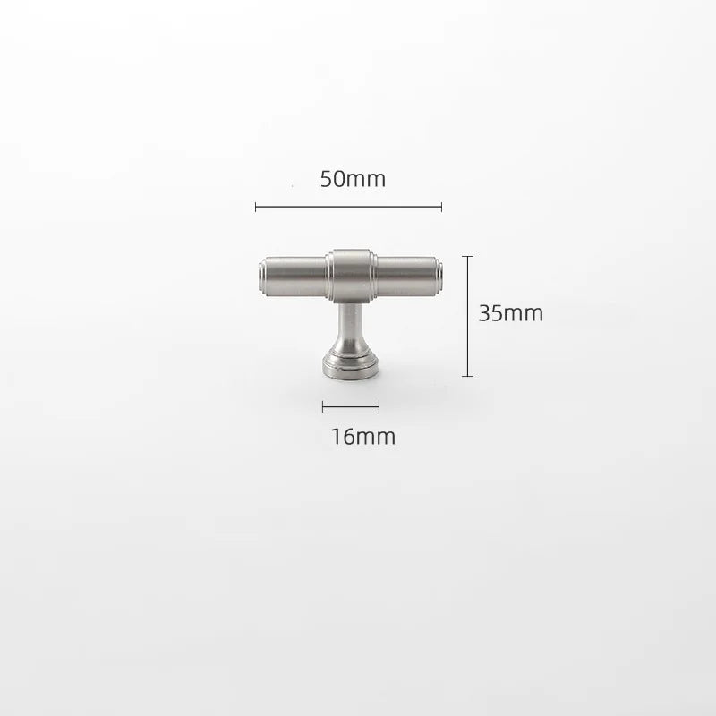 Brushed Nickel Brass Furniture Handles – Matte Silver Cabinet Pulls and Drawer Bars