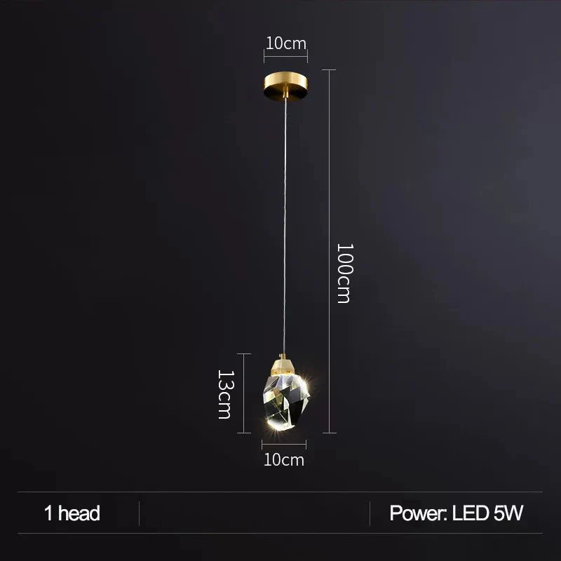 Elegant Light Luxury Crystal Chandelier - Perfect for Staircases, Living Rooms, Duplexes, Villas, and Middle Building Spaces