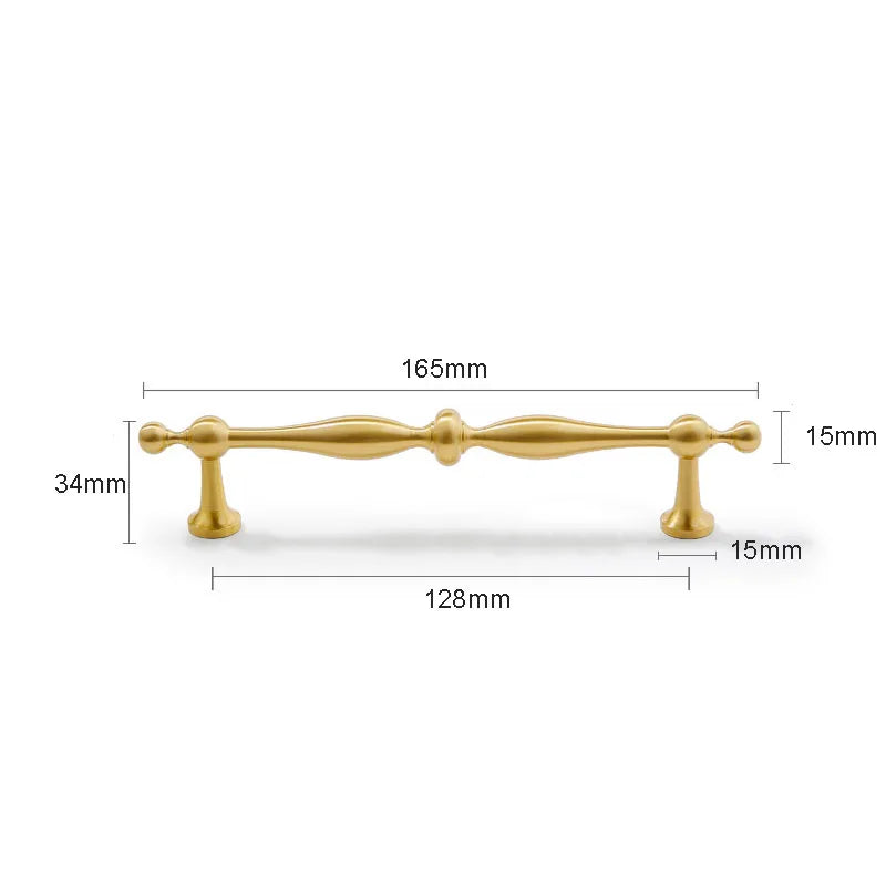 New Brass Cabinet Handles – Modern T-Bar Pulls and Drawer Knobs for Kitchen and Wardrobe