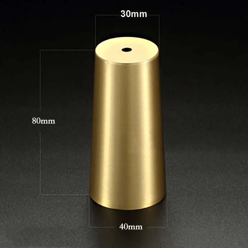 High Brass Cabinet Leg Covers – Gold Chair Cups and Table Feet Protectors for Furniture