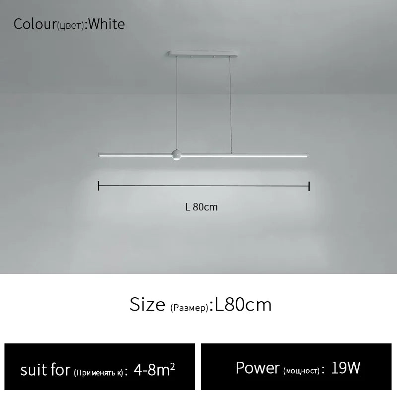 Nordic LED Chandelier - Minimalist Design for Restaurants, Bars, Living Rooms, and Bedrooms