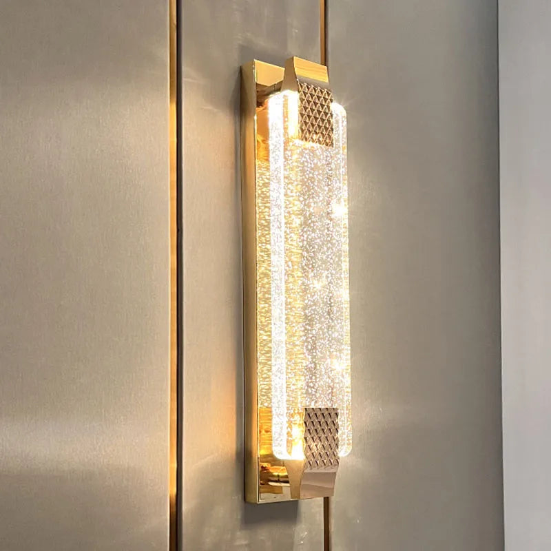 Claire - Modern  Luxury Rectangular Bubble Wall Lamp - Elevate Your Living Spaces with Contemporary Elegance