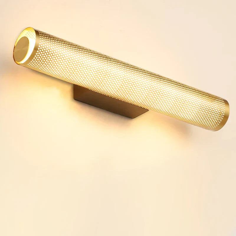 Brass Iron Wall Lamp - LED Indoor Decor Wall Light, Luxury Sconce for Mirror Lights, Living Room, Bedroom, Loft, and Retro Corridor Lighting