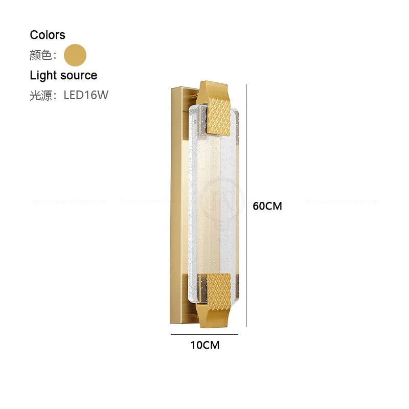 Sophisticated Dimmable LED Crystal Wall Lamp - Elevate Your Bedroom and Living Room Decor