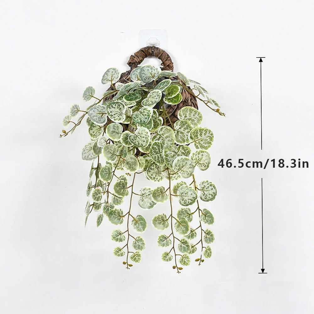 Dlight Decor 64cm Hanging Eucalyptus Vine with Apple Leaves