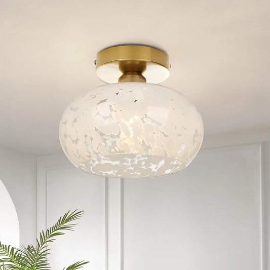 Led Glass Ceiling Lamp Bedroom Living Room Ceiling Light Moire Pattern Ceiling Lamps AC 90 - 260V Indoor Lighting Decoration Fixtures
