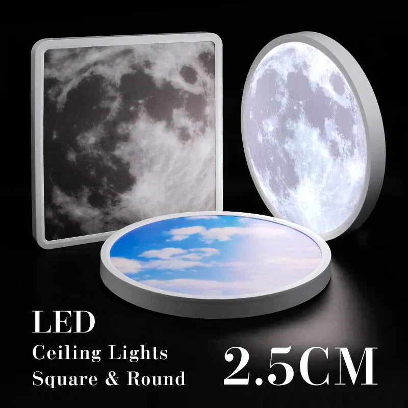 Sky Smart Lamps Led Ceiling Light Fixture - Moon Lights with APP Remote Control - Ideal for Living Room and Bedroom Decor - 18W and 42W Options