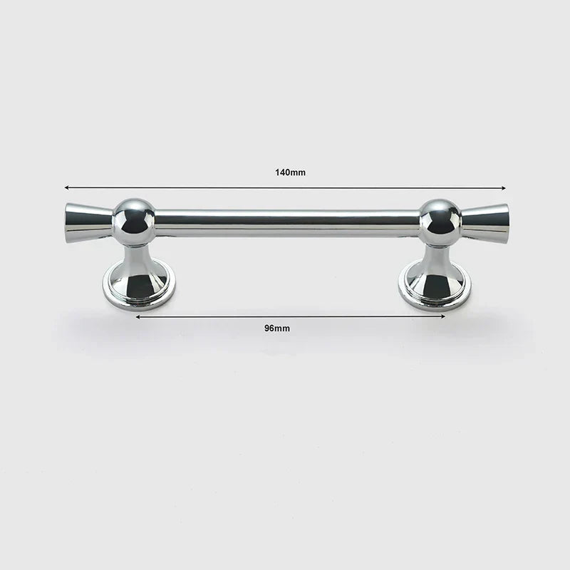 Polished Gold and Silver T-Bar Cabinet Handles – Modern Drawer and Wardrobe Pulls (55mm-220mm)