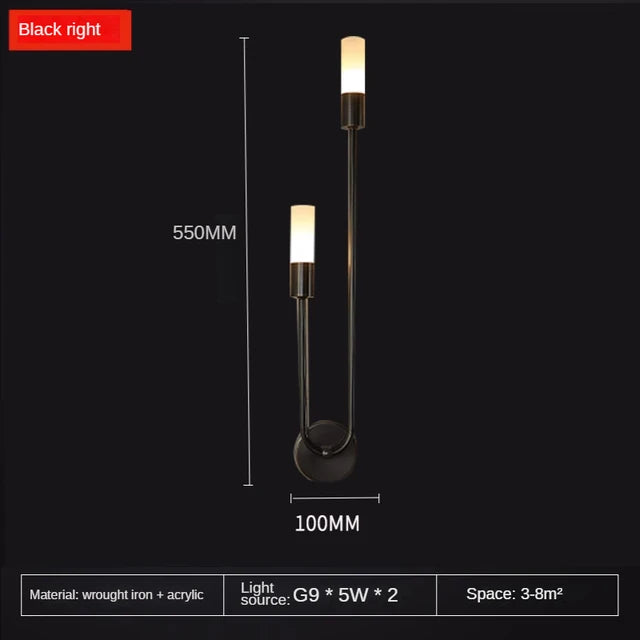 Chic Modern LED Wall Light - Gold Indoor Decor, Ideal for Vanity, Living Room, Kitchen, Bedroom, and Hallway Lighting with Nordic Long Strip Design