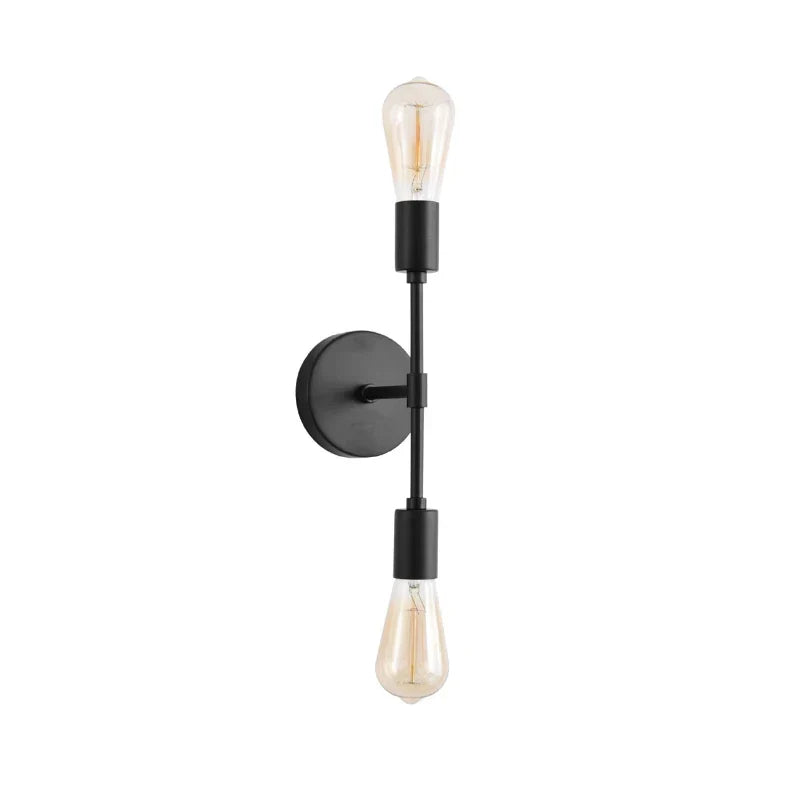 Double Head Wall Lamp - American Industrial Style for Aisle, Bedroom, and Bathroom Mirror Front Decor
