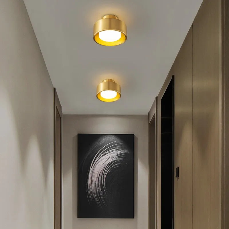 Modern Round Flush Mounted LED Ceiling Lamp - Minimalist Lighting for Bedroom, Bathroom, and Kitchen