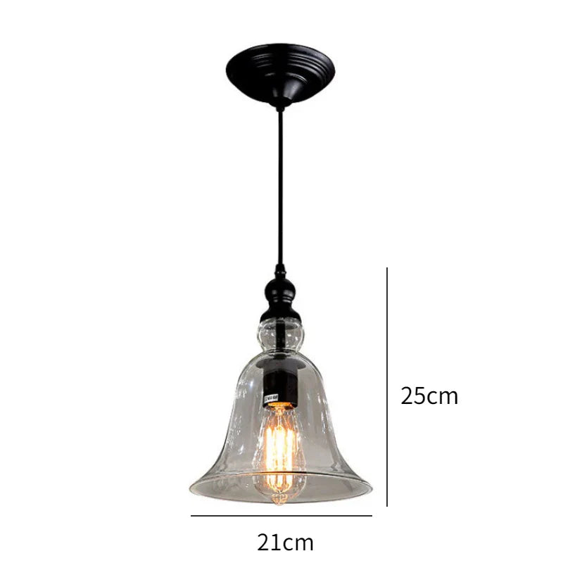 Creative Bell Glass Wall Lamp - Modern Elegance for Bedroom, Living Room, and Aisle