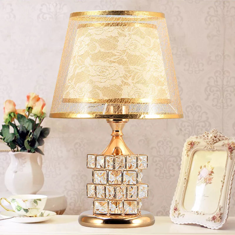 Modern Crystal Table Lamp - European Luxury for Elegant Home Decor and Wedding Gift Ideas