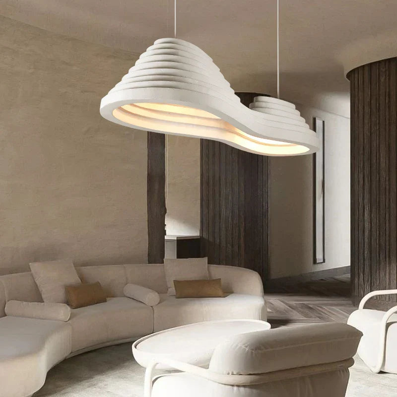 Minimalist Nordic Wabi-Sabi LED Ceiling Chandelier - Perfect for Living Rooms, Dining Rooms, Bedrooms, and Attic Home Decor