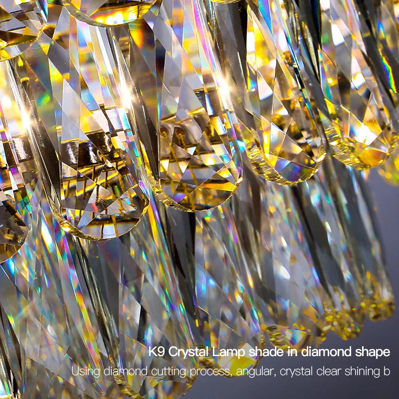 Modern Crystal Chandelier Ceiling - Novelty Trend Lighting for Hall, Living Room, and Bedroom