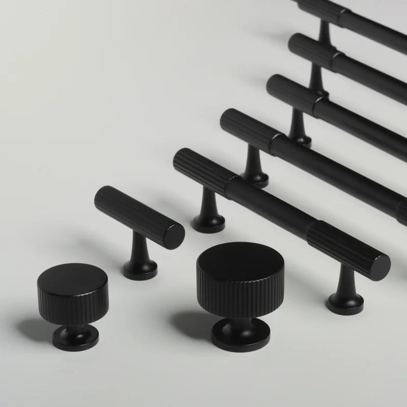 Solid Brass Vertical Linear Cabinet Knobs – Long Drawer Handles for Kitchen, Wardrobe, and Wooden Doors