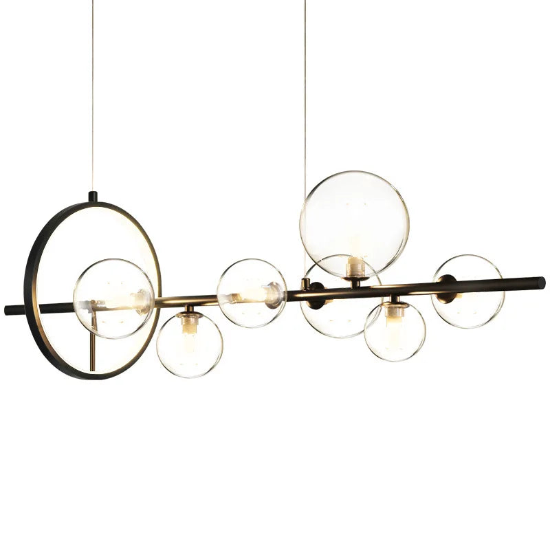 Designer Bubble Ball Chandelier - Nordic Glass Lighting for Dining, Living Room, and Bar