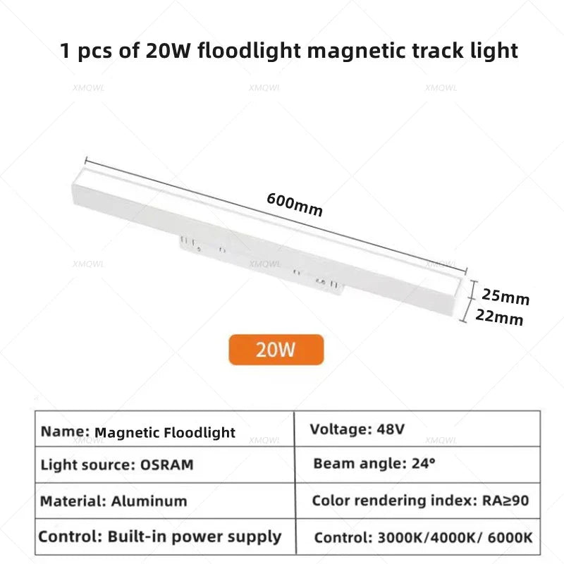 Modern Magnetic Track Lights - Embedded LED Spotlight Downlight