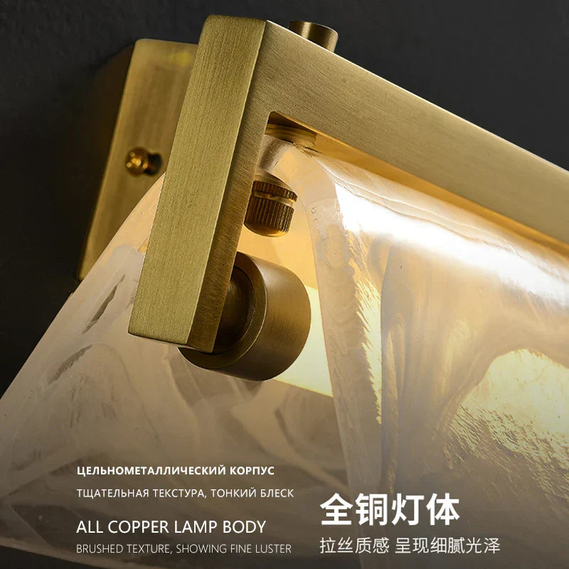 Cloud Mist Post-Modern Design Wall Lamp - Copper Luxury Lighting for Living Rooms, Bedrooms, and TV Background Walls