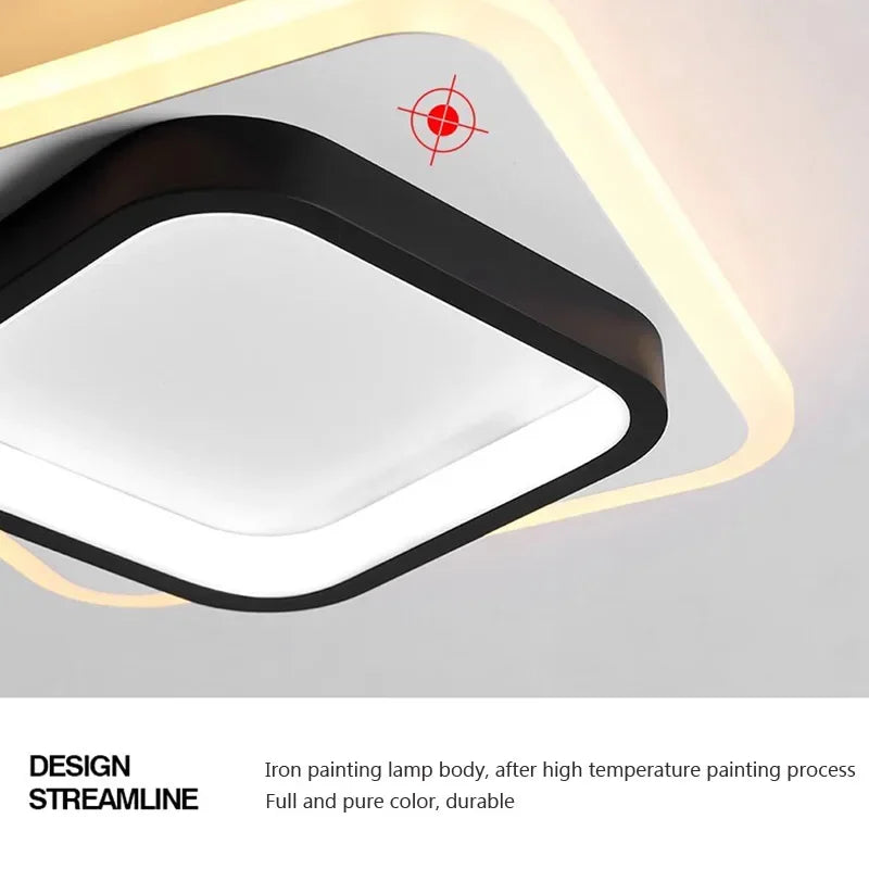 Modern LED Surface Mount Ceiling Light - Versatile Lighting Fixture for Cloakroom, Bedroom, Hallway, and Living Room