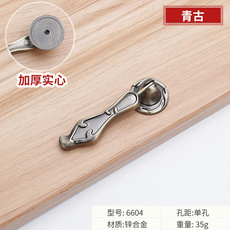 Antique Bronze Cabinet Handles - Vintage Zinc Alloy Drawer Pulls for Furniture