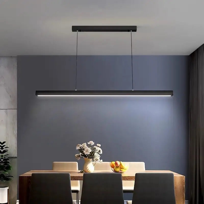 Nordic Designer Square Aluminum Chandelier - Modern LED Lighting for Living Rooms, Dining Tables, and Indoor Decor